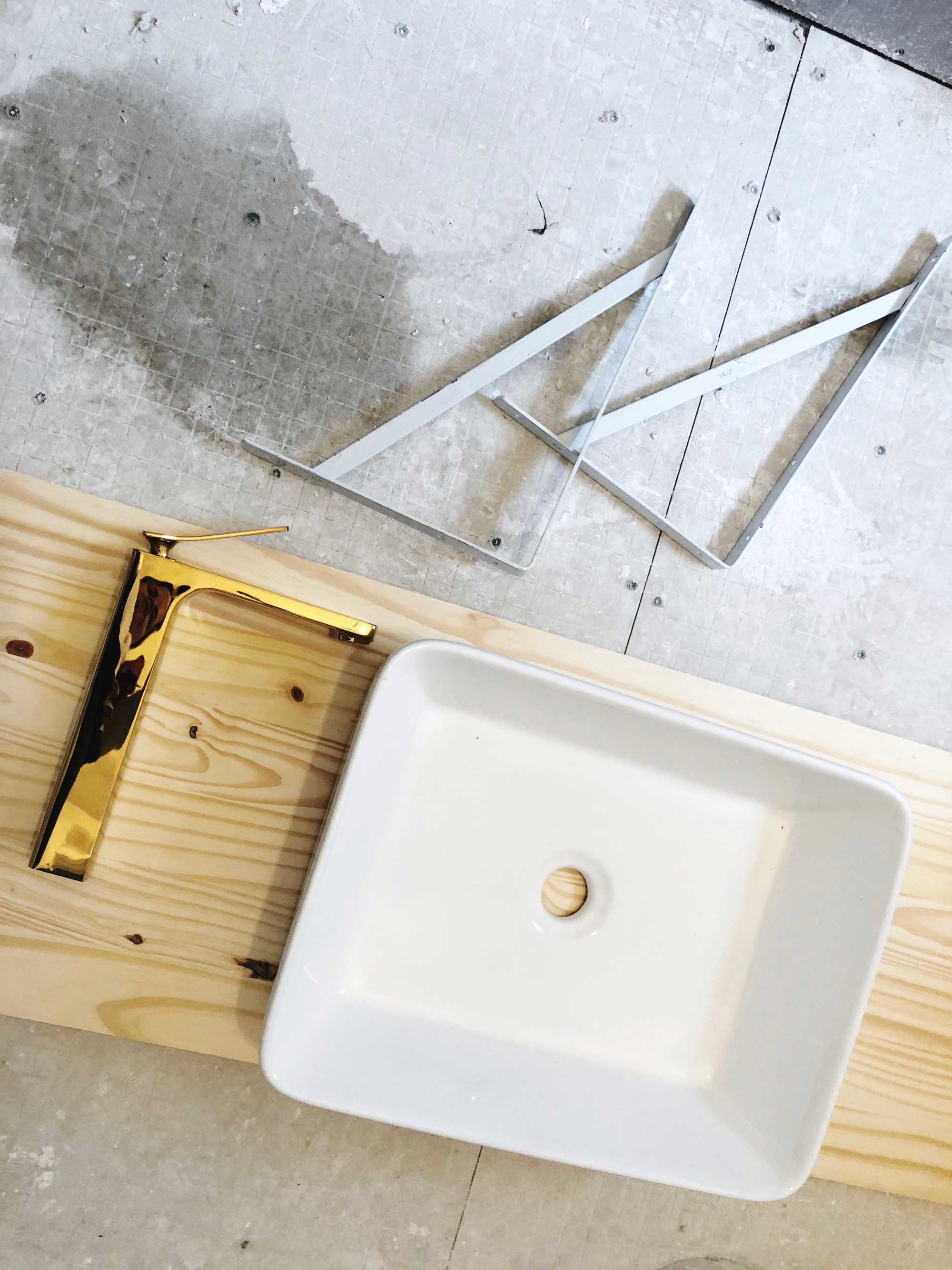 Custom Powder Room Sink