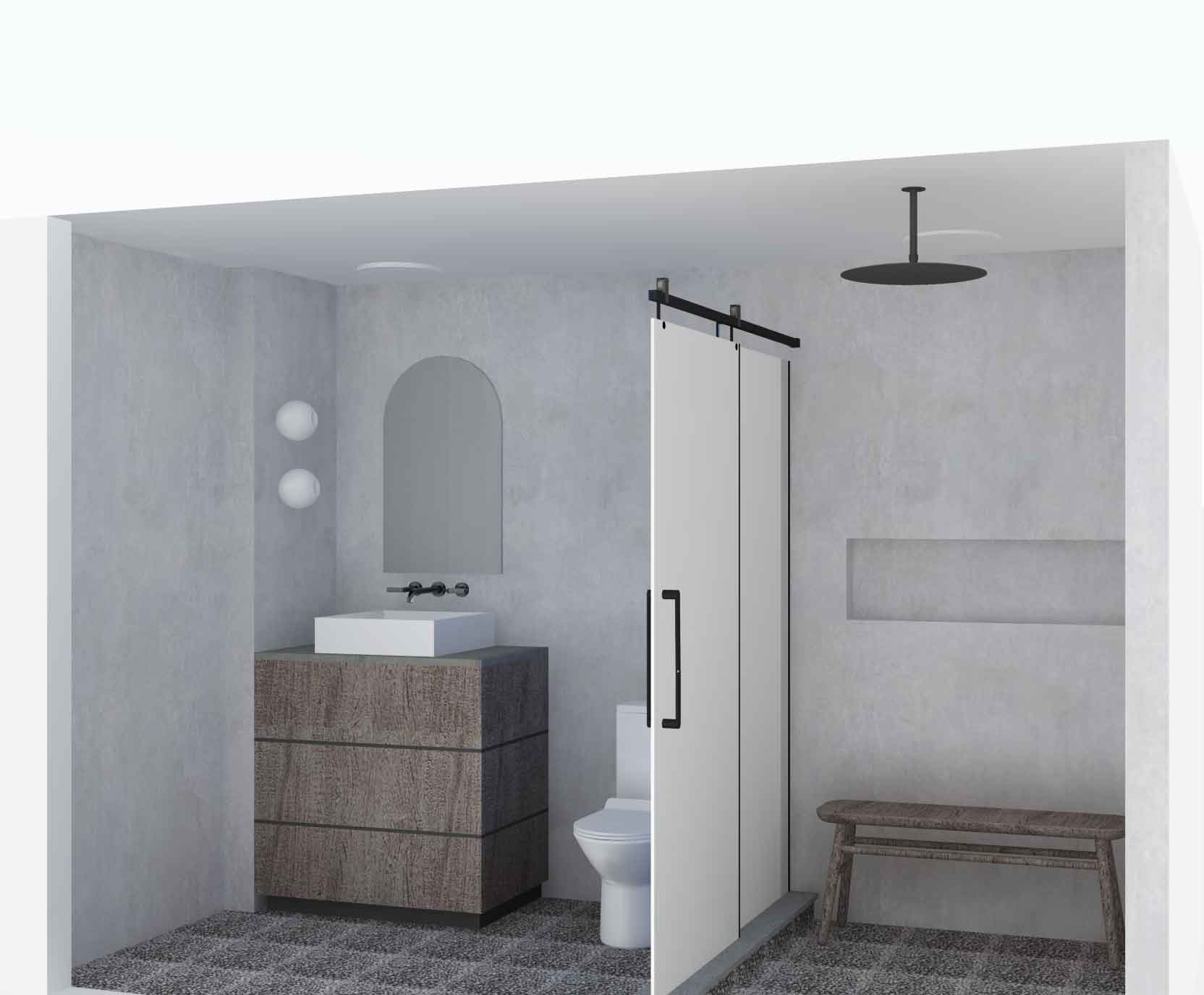 tadelakt plaster shower