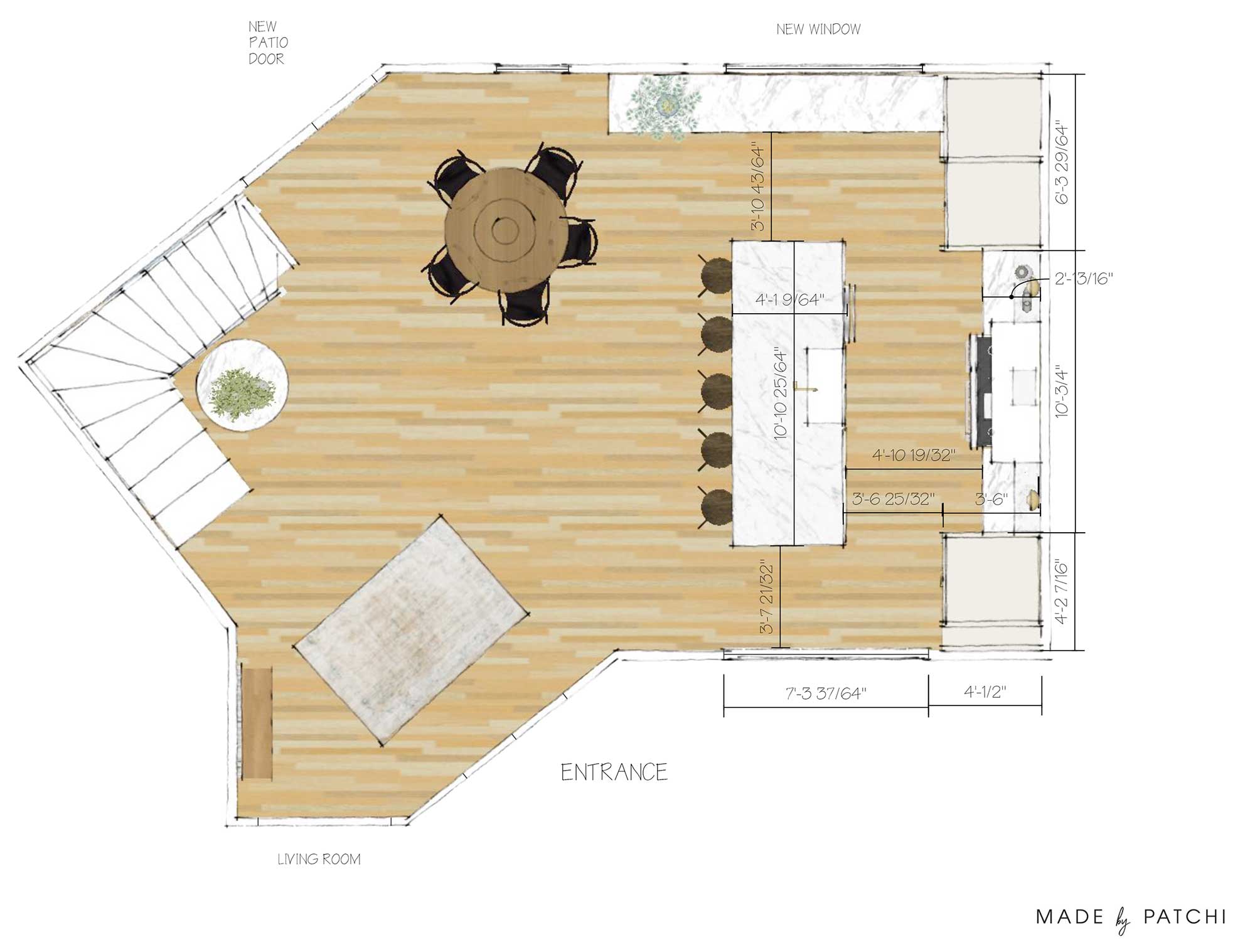 kitchen floor plan