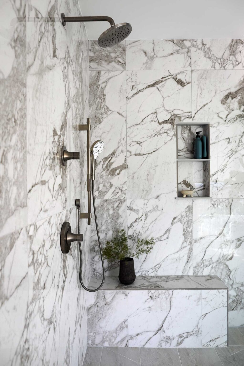 View of Unveiling Modern Luxury: High-Rise Bathroom Renovation – Made by Patchi